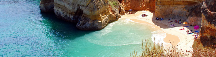 Küstenstreifen an der Algarve