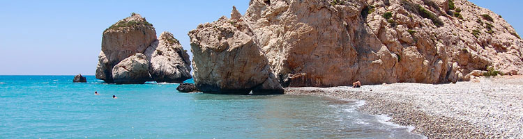 Steinküste in Zypern